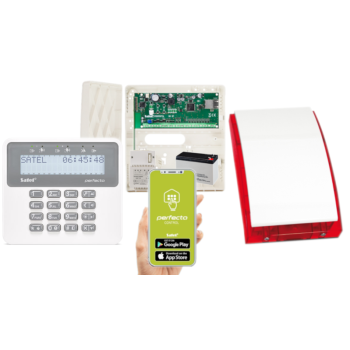 ZESTAW SATEL PERFECTA-IP 32-WRL + PRF-LCD + 7Ah + AWT150 + SYRENA SP-4001R